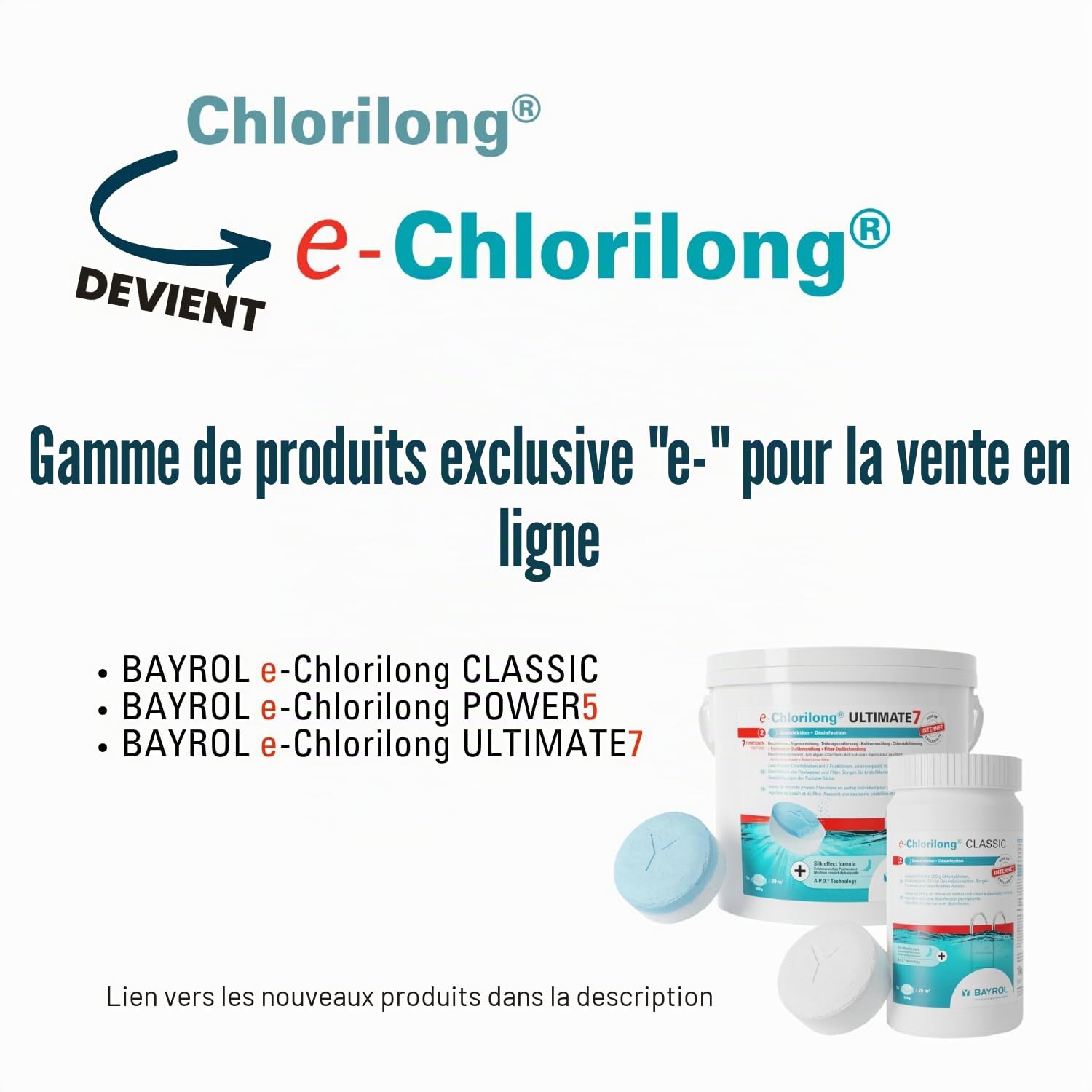 Bayrol Tablettes de Chlore, Chlorilong Ultimate 7 10,2 kg weiß