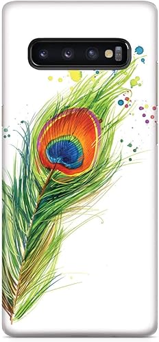 Miniatura 17 de Inspired Cases - Compatible con iPhone Xs Max - Funda protectora con textura 3D para Apple iPhone Xs Max - Plumas de pavo real acuarela
