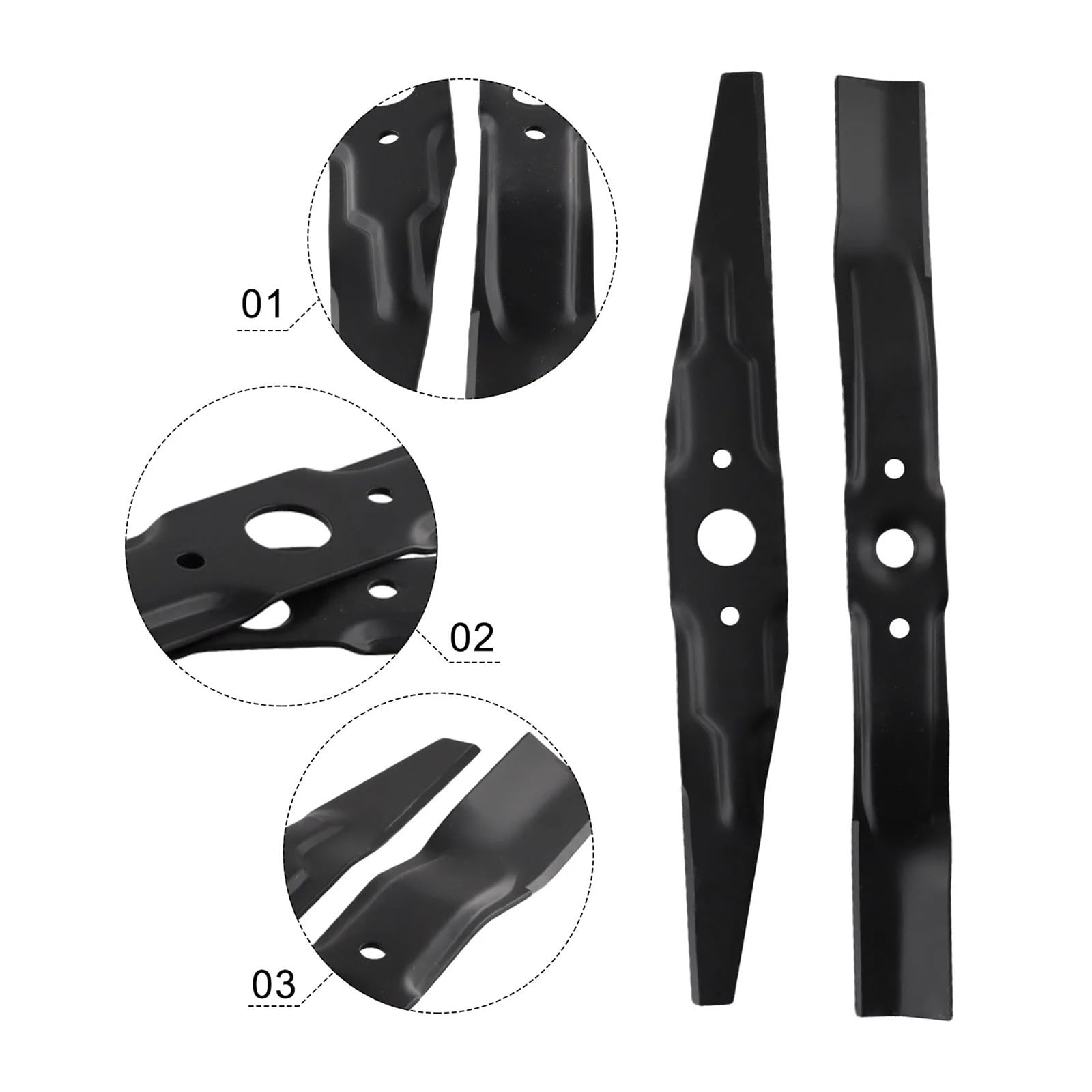 2531-VE2-020 Ersatzmesser for Rasenmäher, Metall, Zubehör for Rasenmäher, Gartengeräte