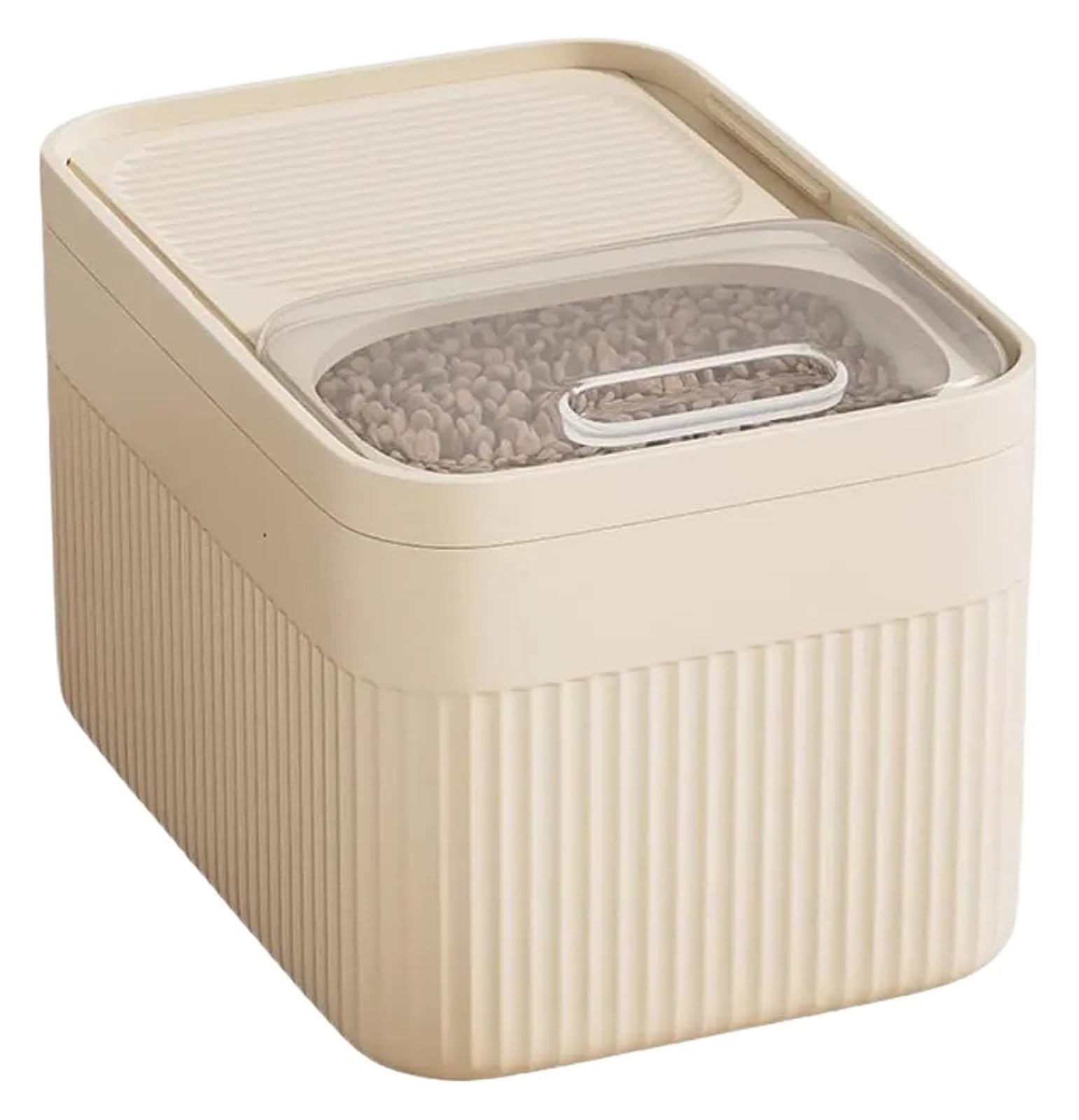 Secchio grande ermetico for cibo secco for cani e gatti | Fusto sigillato resistente all'umidità, interno spazioso, contenitore multiuso for alimenti for animali domestici(16L)
