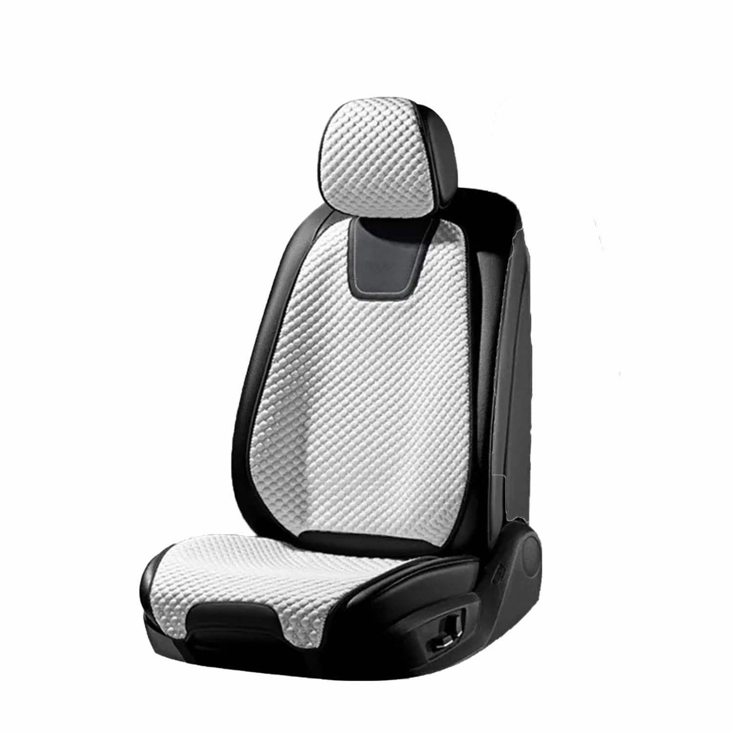 Juego Completo de Fundas para Asientos de Coche para Dacia Sandero Stepway 3.Gen 2.Gen 2012 2013 2014 2015 2016-2025,fría,Transpirable para el Verano.,A-White