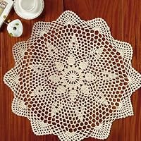 Napperon Ovale Fait Main Au Crochet – 52x40 Cm, Coton Perle écru, Artisanat Français (2020)