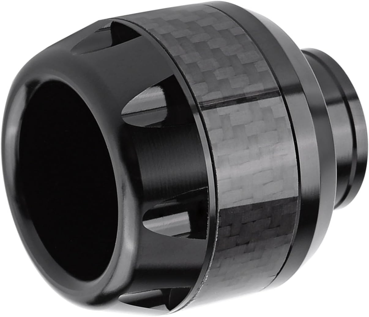 Dioche 2007 Gsxr 600 1 Pair Carbon Fiber Front Fork Frame Sliders Crash Protection for Enhanced Safety and Minimal Damage - CNC Machined, Multiple Color Options (Black)