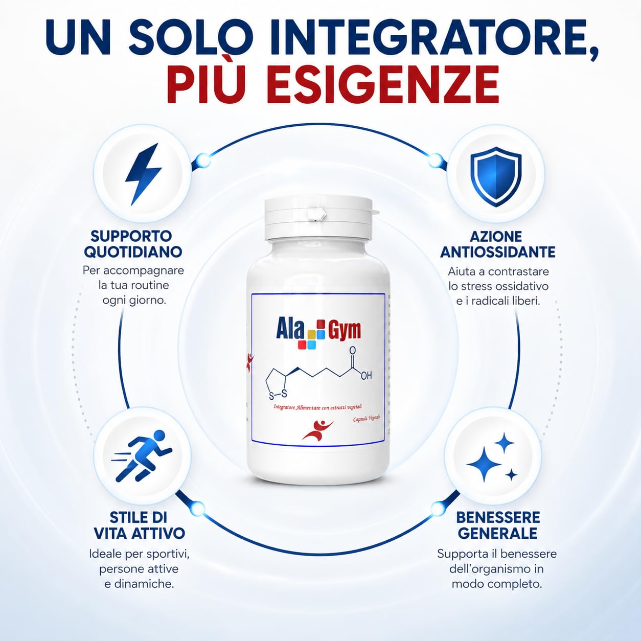 Alagym - 60 capsule - integratore di acido alfa lipoico