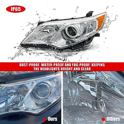 image for ADCARLIGHTS for 2012 2013 2014 Camry Headlight Assembly Compatible 201
