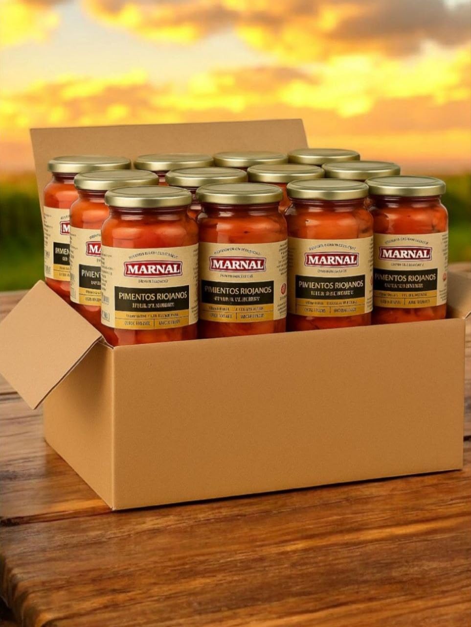 Pimiento Najerano Marnal caja 12 uds (Dulce Rojo)