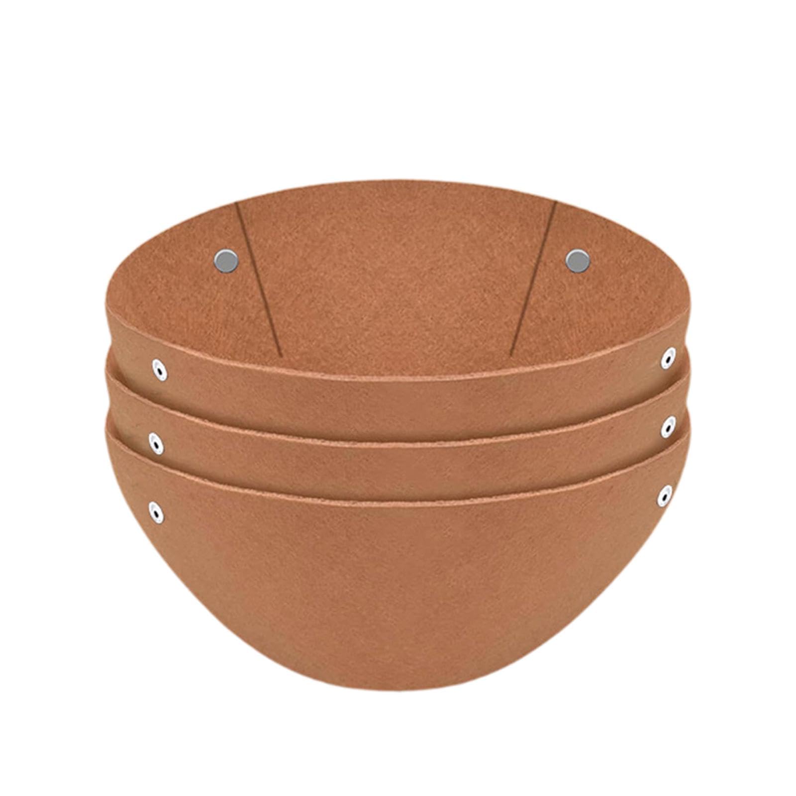 3X Felt Planter Basket Liners Replacement for Vegetables Hanging Basket Home 12inch|3 Felt Plant Basket Liners-image-33