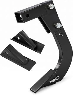 OLIXIS Hitch Mounted Trencher, Durable & Rustproof Hitch Mounted Ripper with 2 Replaceable Teeth, Adjustable 16 Inch Heavy Duty Trench Digger for ATV/UTV Tractor