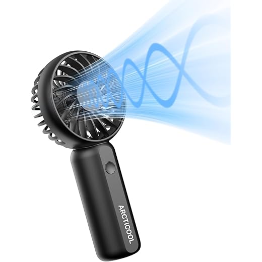 ARCTICOOL Portable Mini Fan - Deep Black
