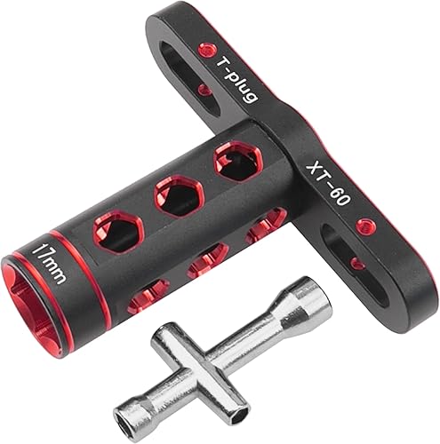 Miniatura 7 de Herramienta de automóvil RC de 0.669in Llave de rueda hexagonal con llave de enchufe hexagonal de 0.157in, 0.197in, 0.217in, 0.276in, compatible con