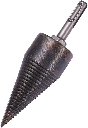 Miniatura 10 de Tofficu Broca divisora de madera de 1.654 in, broca divisora de madera resistente, taladro eléctrico de cono de tornillo, divisor de troncos,