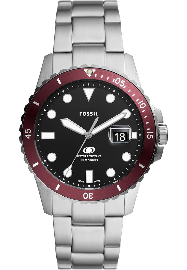Fossil Blue Dive Three-Hand Date Stainless Steel Watch style FS6013