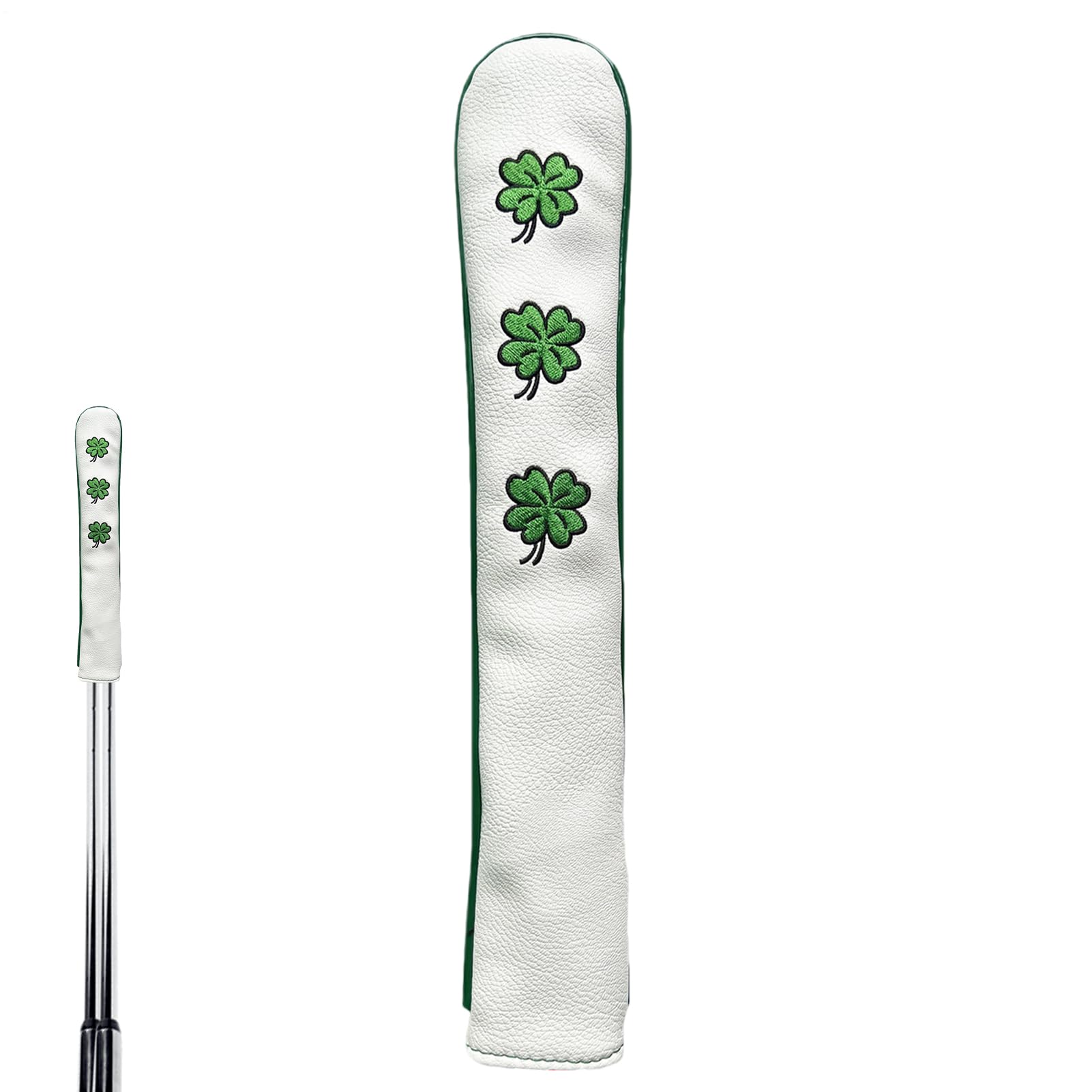 Alignement Stick Casqueur, PU Cuir Alignement Stick Heascover - Exquisite PU Cuir Golf Alignement Stick Cover pour Le Parent, Friend, Can Continent au Moins 2 bâtons, Couverture de bâton d'alignement