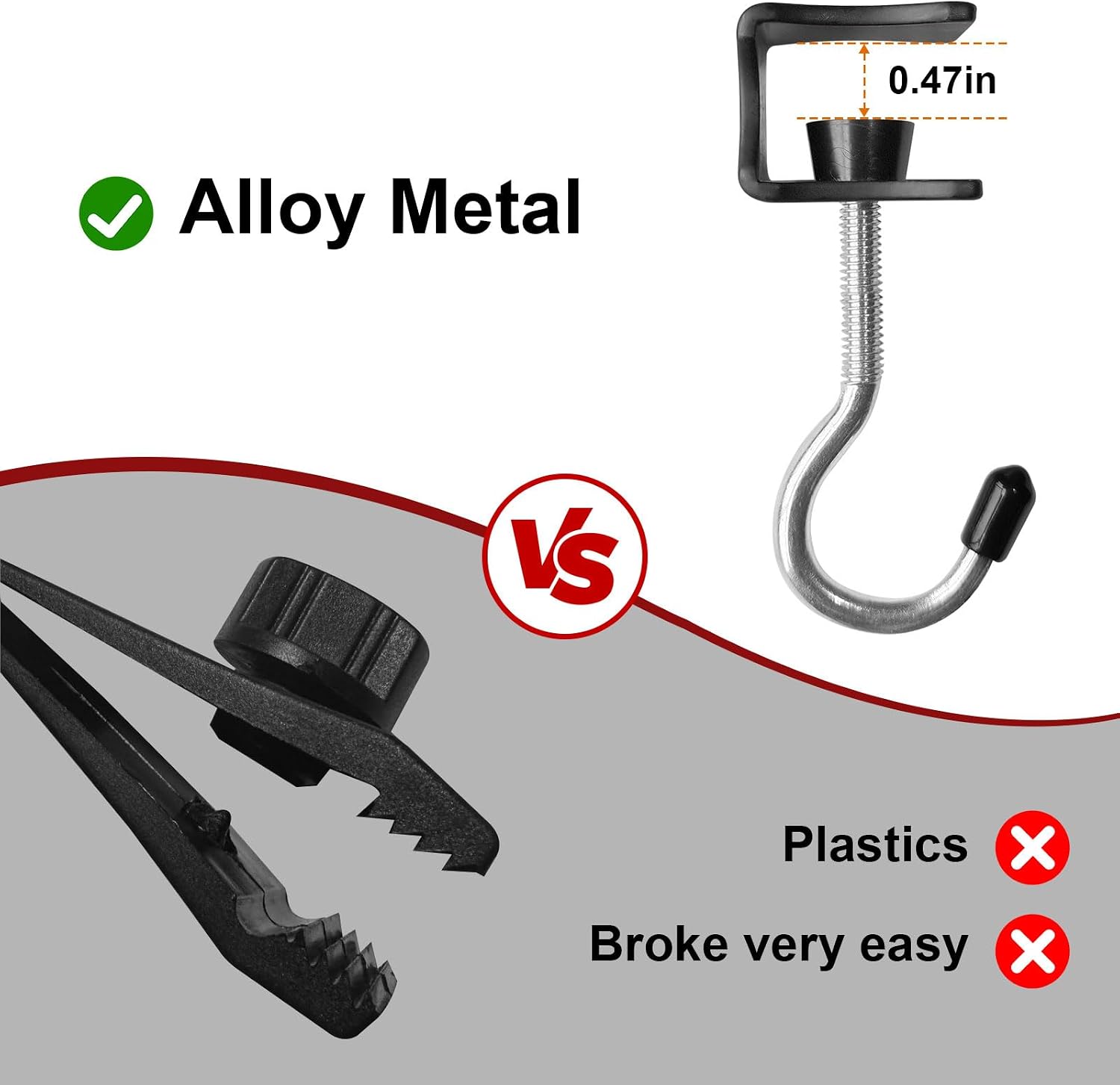 Tarp Clips Heavy Duty Lock Grip, Tarp Clamps Fit for Outdoor Camping,Caravan Canopies, Car Covers, Pool Awning Covers,Tent Clips Heavy Duty Boat Tarp Clamps, Canvas Clips for Outdoor Garden Farm
