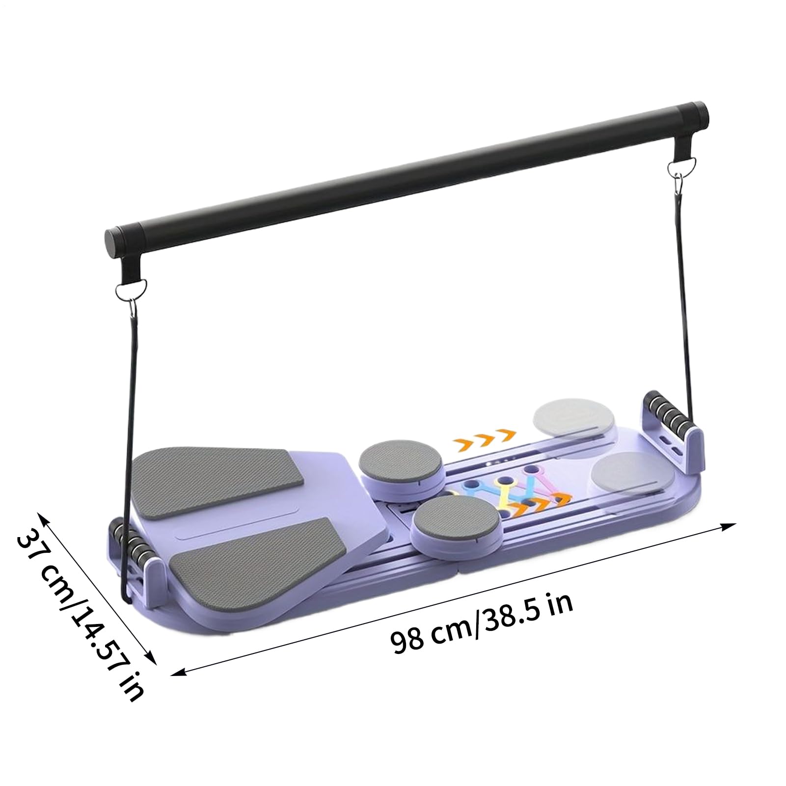 Tablero De Pilates Plegable Equipo De Fitness 5 En 1