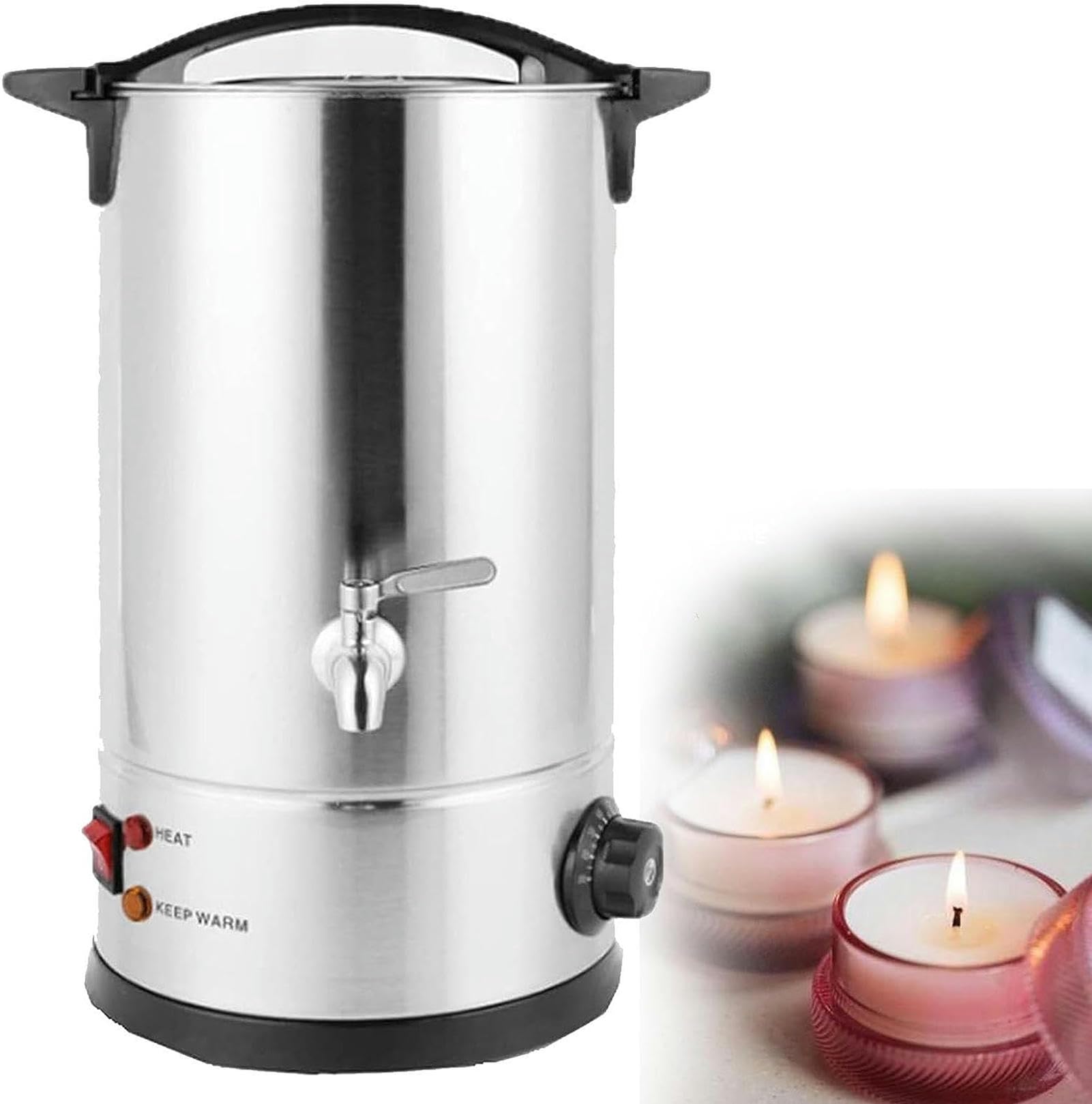 Fundidor de cera para hacer velas sin derrames ni esperas