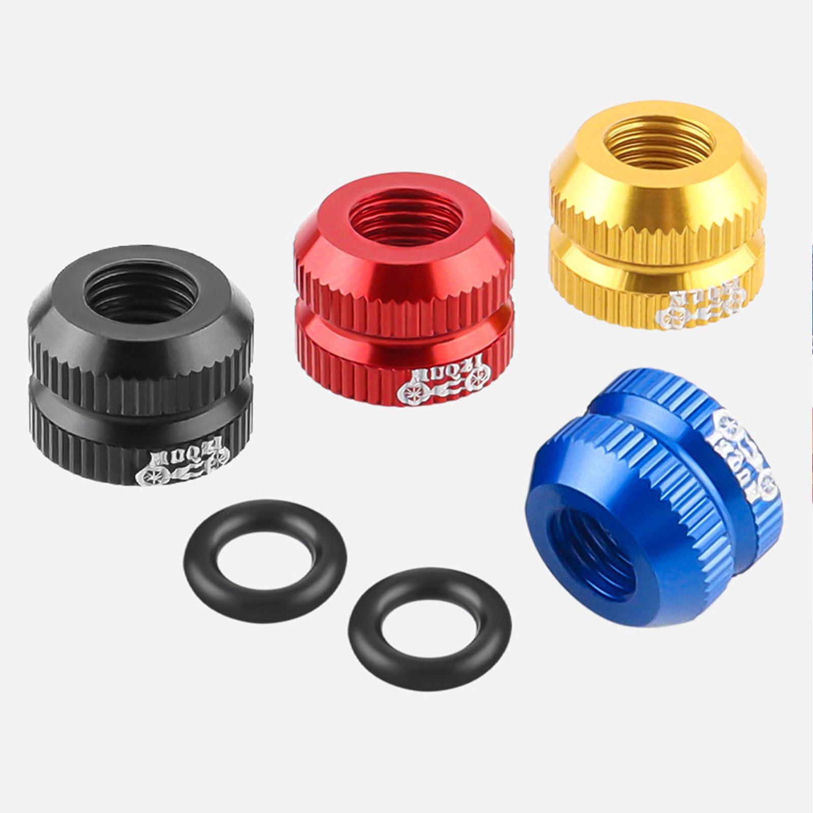 Tuercas De Bloqueo Para Válvula Presta - Aleación De Aluminio, 8.5 Mm, 2 Unidades, Colores Varios