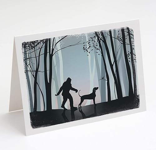 Miniatura 7 de Breed Collection Tarjetas de felicitación y sobres de Cocker Spaniel y Bigfoot  Paquete de 8  Tarjetas de notas en blanco tamaño A2  48 razas