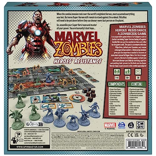 Image of Spin Master Games, Marvel Zombies: Heroes' Resistance, A Zombicide Game, Collectible Marvel Figurines, for Fans of Marvel Rivals & Action Movie Toys, 1-4 Players, for Adults & Teens Ages 14 & Up