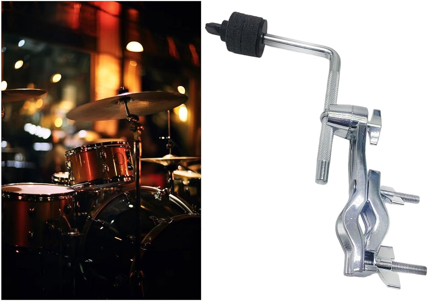Drum Set Mounting Clamp,Cymbal Clamp Holder Bracket,Percussion Instrument Accessories