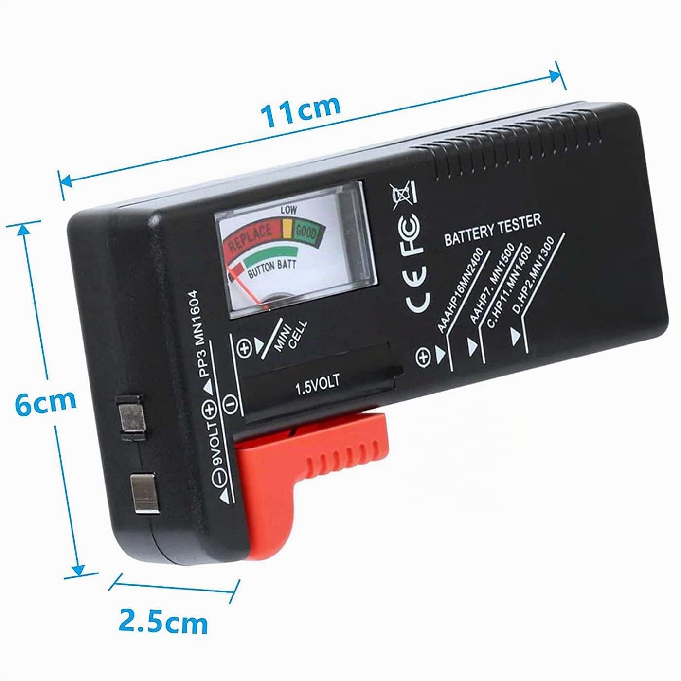 Testeur de Piles Universel Numérique pour AA AAA C D 9V 1.5V Contrôleur de Tension