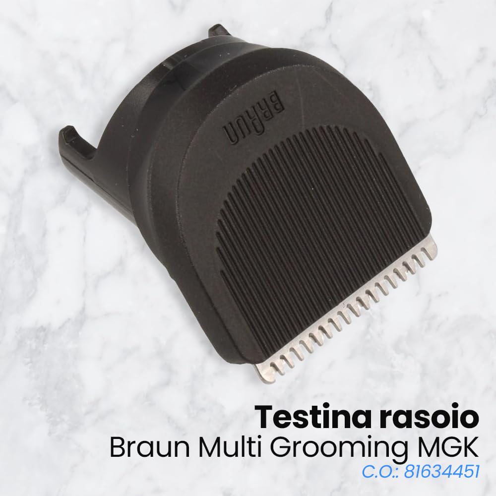 Anakel Home Lama di Ricambio 81634451 compatibile con il Braun Kit Multiuso MGK e il Tagliacapelli | Testina per Tagliacapelli da Uomo per MGK 3040, 3042