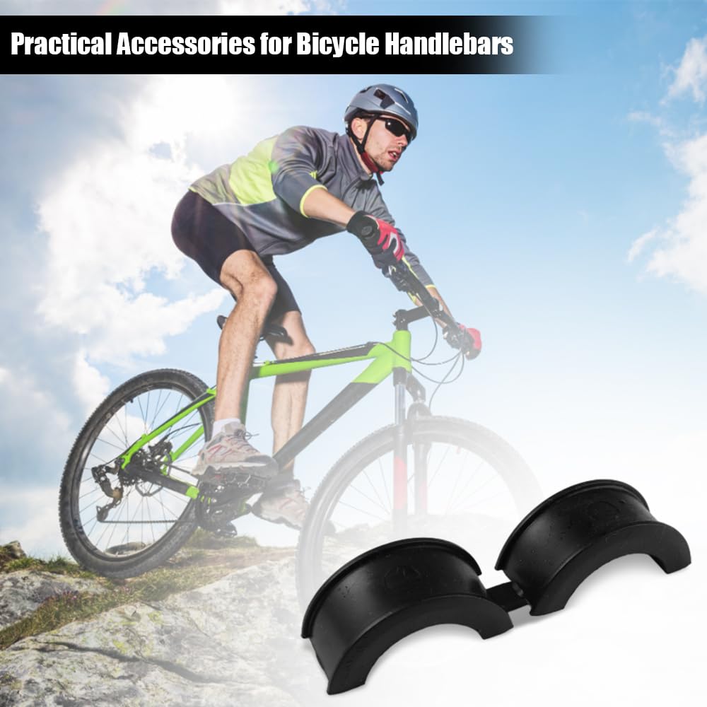 Entretoise Caoutchouc Vélo Route VTT 12 Joints Caoutchouc Guidon Vélo - Antidérapants 31.8-25.4mm - Accessoires Caoutchouc Fixation