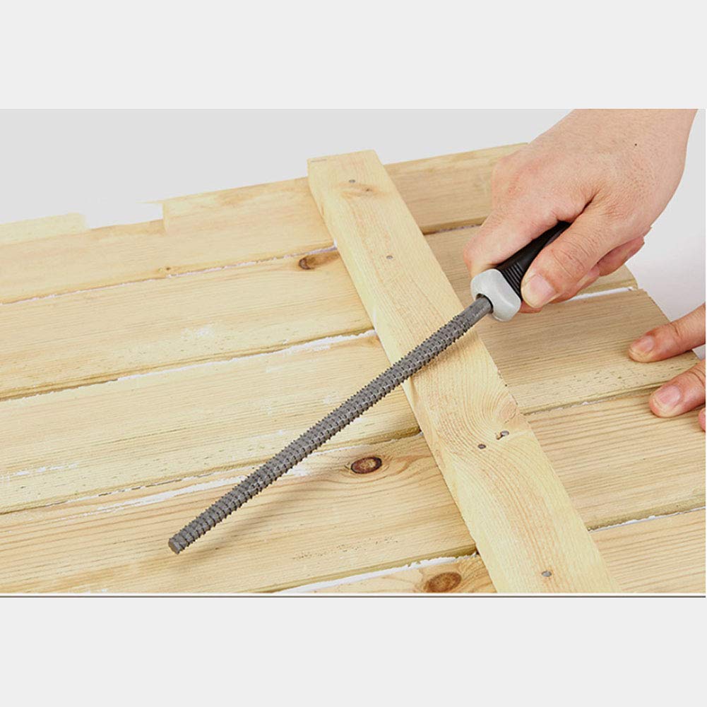 Juego De Limas De Escofina, Limas De Carpintería De Carpintería De Acero Al Carbono Multifuncionales Para Bricolaje Limas De Mano De Madera Para Ebanista Y Carpintero Reparación (200 Mm, 3 Piezas)