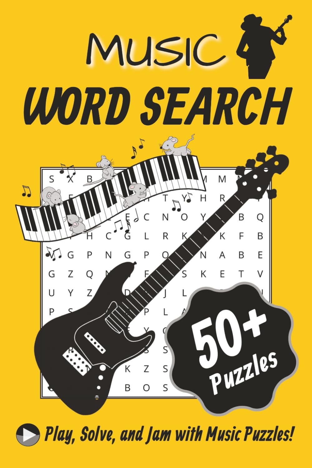 Music Word Search Puzzle Book: Word Search Puzzles with Easy to Read Print about Music, Instruments, Artists, Theory and More | 6x9 Inches | 50+ Puzzles...Gift for Learning, Fun and Relaxation