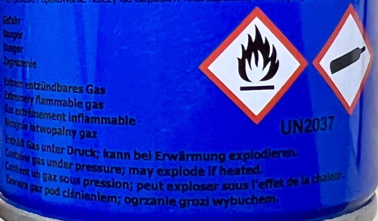 25x Gaskartusche 227g + GRATIS pro Bestellung 1x BILDMAGNET! Butan Gaskocher Brenner Gas blau