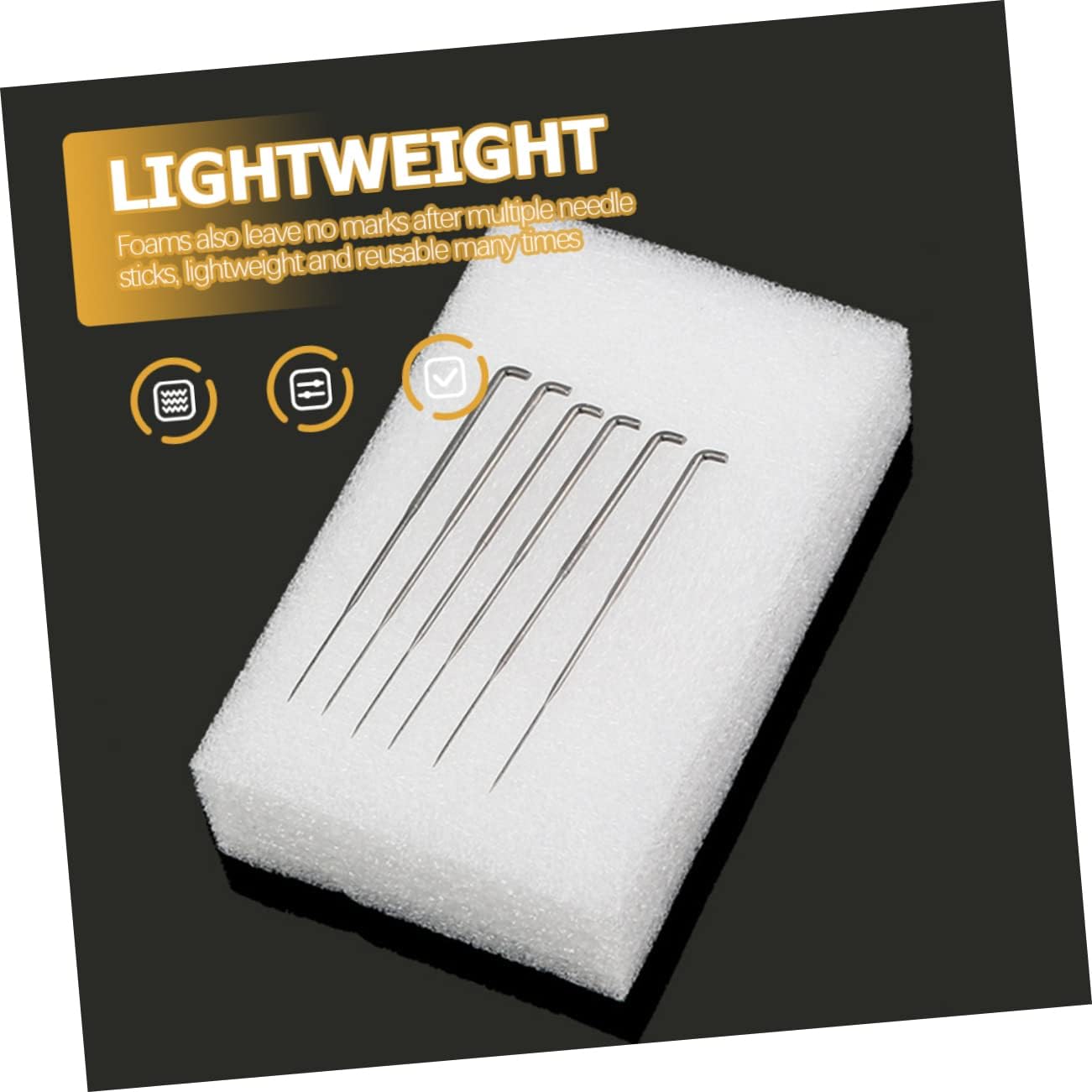 Tofficu Felting Pad Pin Punching 4pcs Wool Felting Work Mat Sturdy Foam Protects Needles Great for Crafts