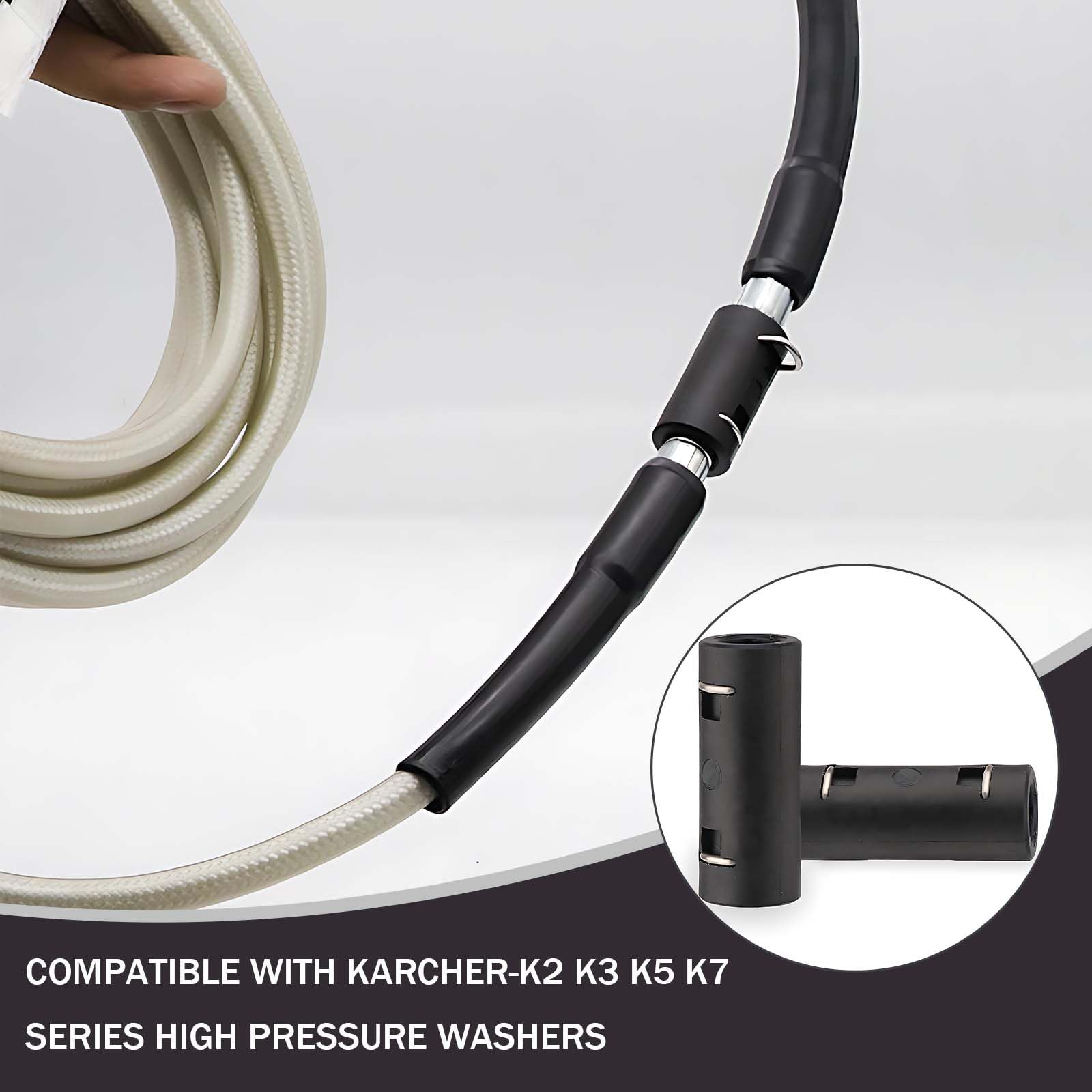 2 Conector de Manguera para Kärcher K2 K3 K4 K5 K6 K7, Adaptador Rápido de Extensión de Limpiadoras a Presión, Repuesto 2.641-721.0, Empalme Manguera M22 14mm IG, Acoplamiento Rápido — view 6