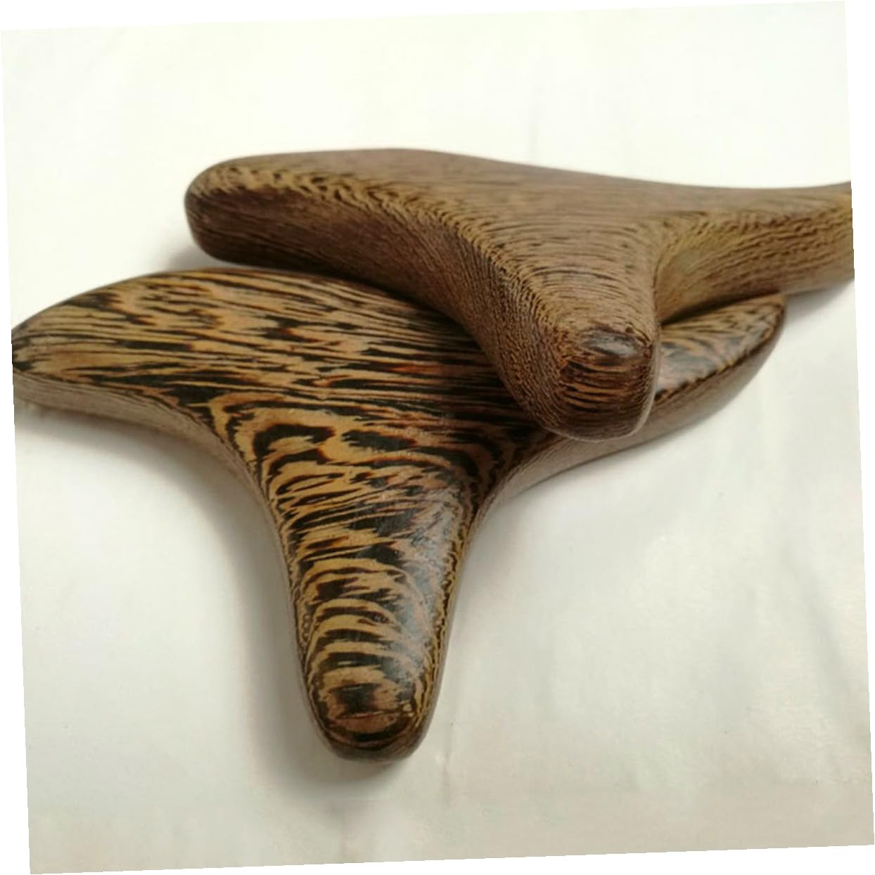 Bâtonnets de Massage en Bois Synthétique 2 Pièces, Légers et Compacts, Design Ergonomique pour Soin Corporel à Domicile Salon de Beauté