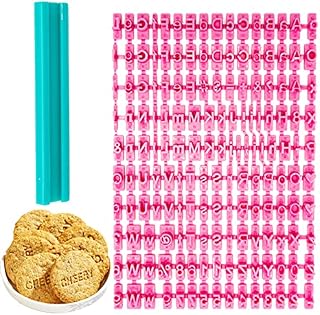150pcs Alphabet Number Letter DIY Mold Biscuit Fondant Cookie Cake Stamp Decorating Baking Tool Set Kitchen Craft Message Maker