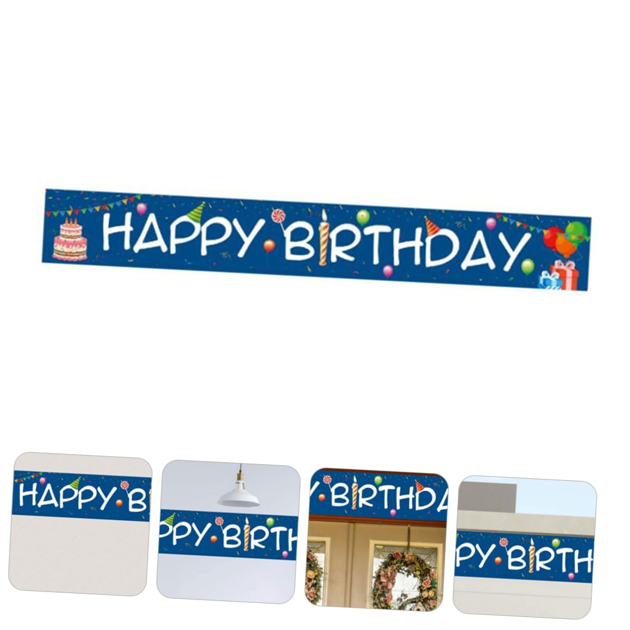 Abaodam 3pezzi Banner Compleanno Decorazione Per Compleanno Striscione Appeso Per Ed Per e
