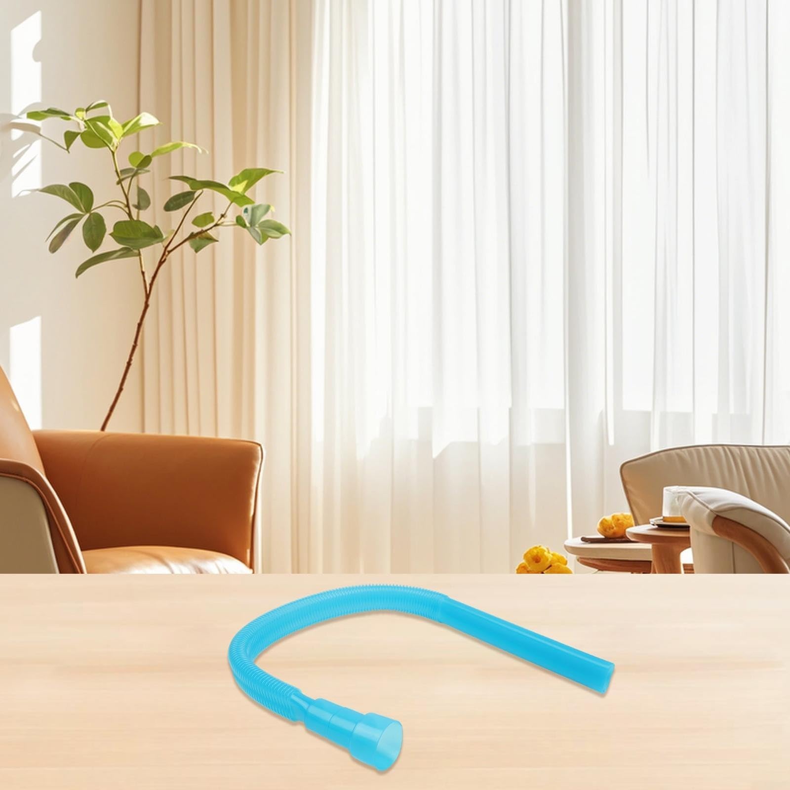 Dryer Vent Cleaner Hose Kit, 1-Piece Extra-Long Flexible Vacuum Attachment for Removing Lint from Dryer Vents, Refrigerator Coils, Tight Gaps and Window Slides to Help Prevent Fires - 5