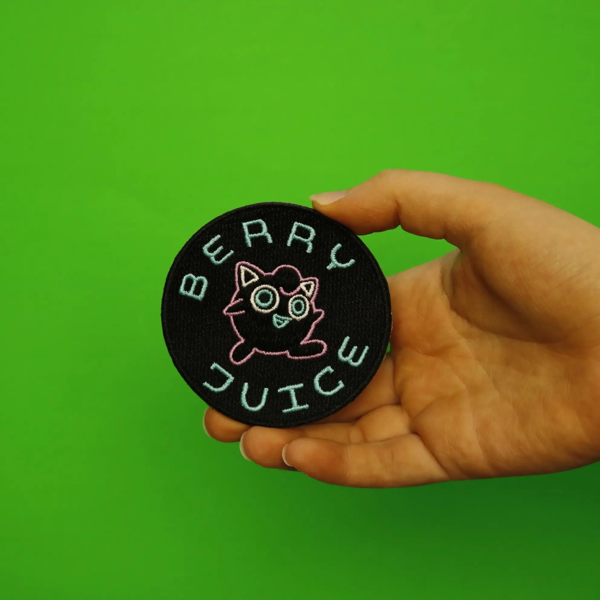 Pokemon Movie Jigglypuff Berry Juice Patch Embroidered Iron On