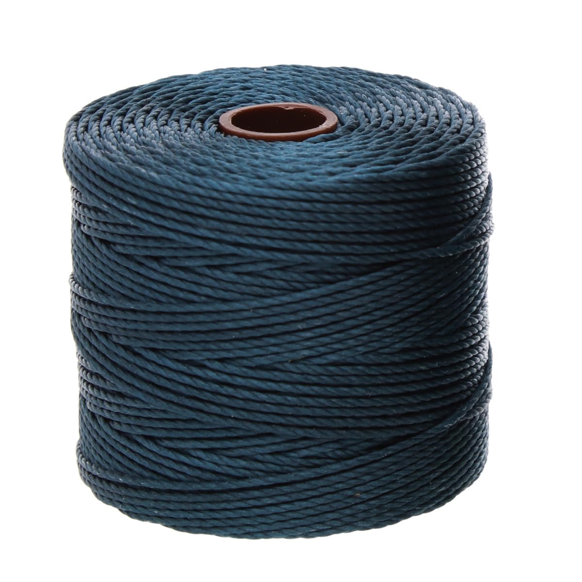 The Beadsmith S-Lon Bead Cord – .5 mm Twisted Nylon Cord for Stringing, Dark Teal Color, TEX210, 77 Yard Spool