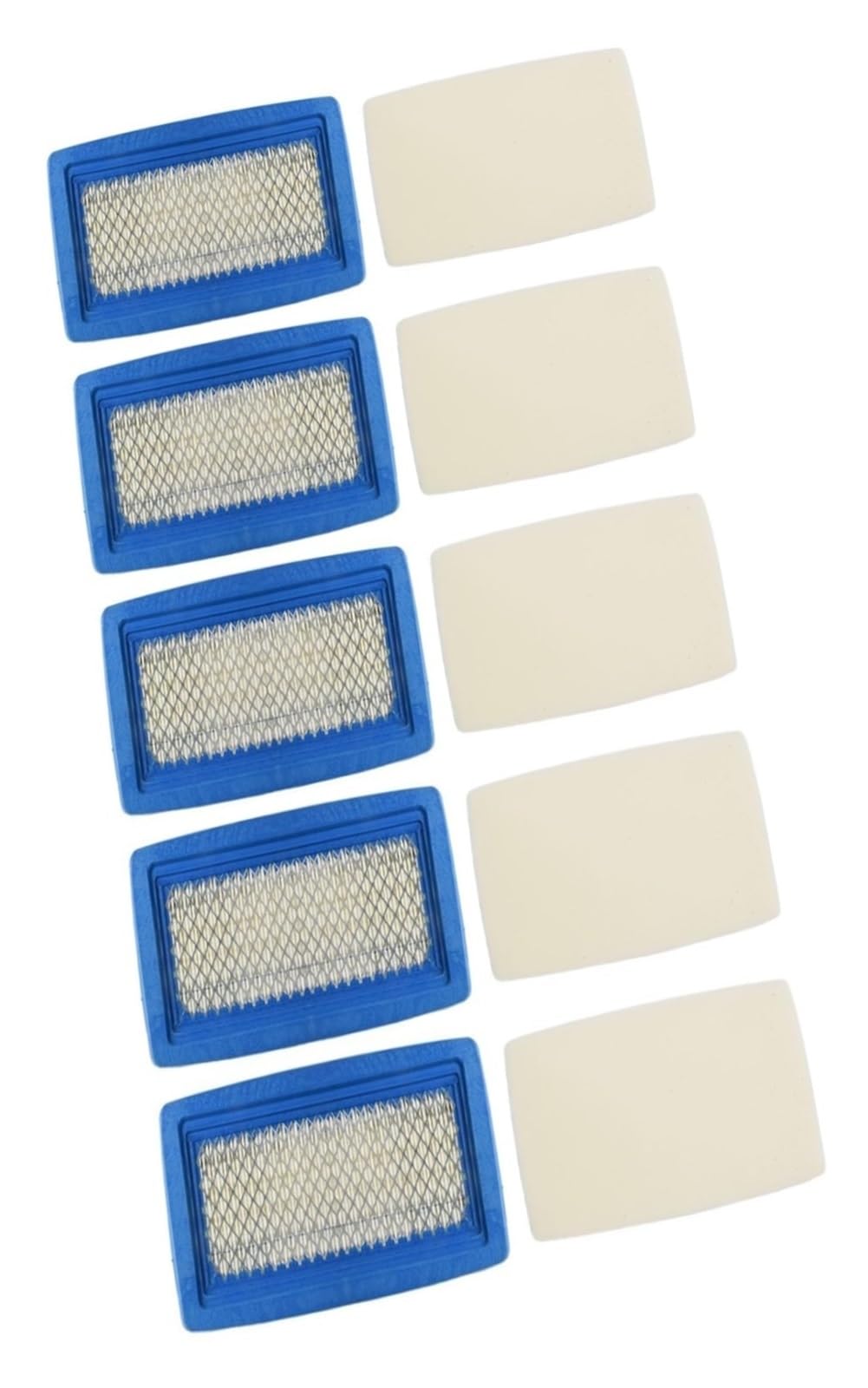 Set di 5 filtri dell'aria e prefiltri for soffiatori for foglie Echo PB 8010 PB 9010, prestazioni migliorate