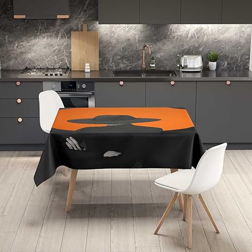 Miniatura 10 de Mantel Redondo para mesa de 4 sillas, color beige, decoración para mesa de patio, cocina, hogar, 60 x 84 pulgadas