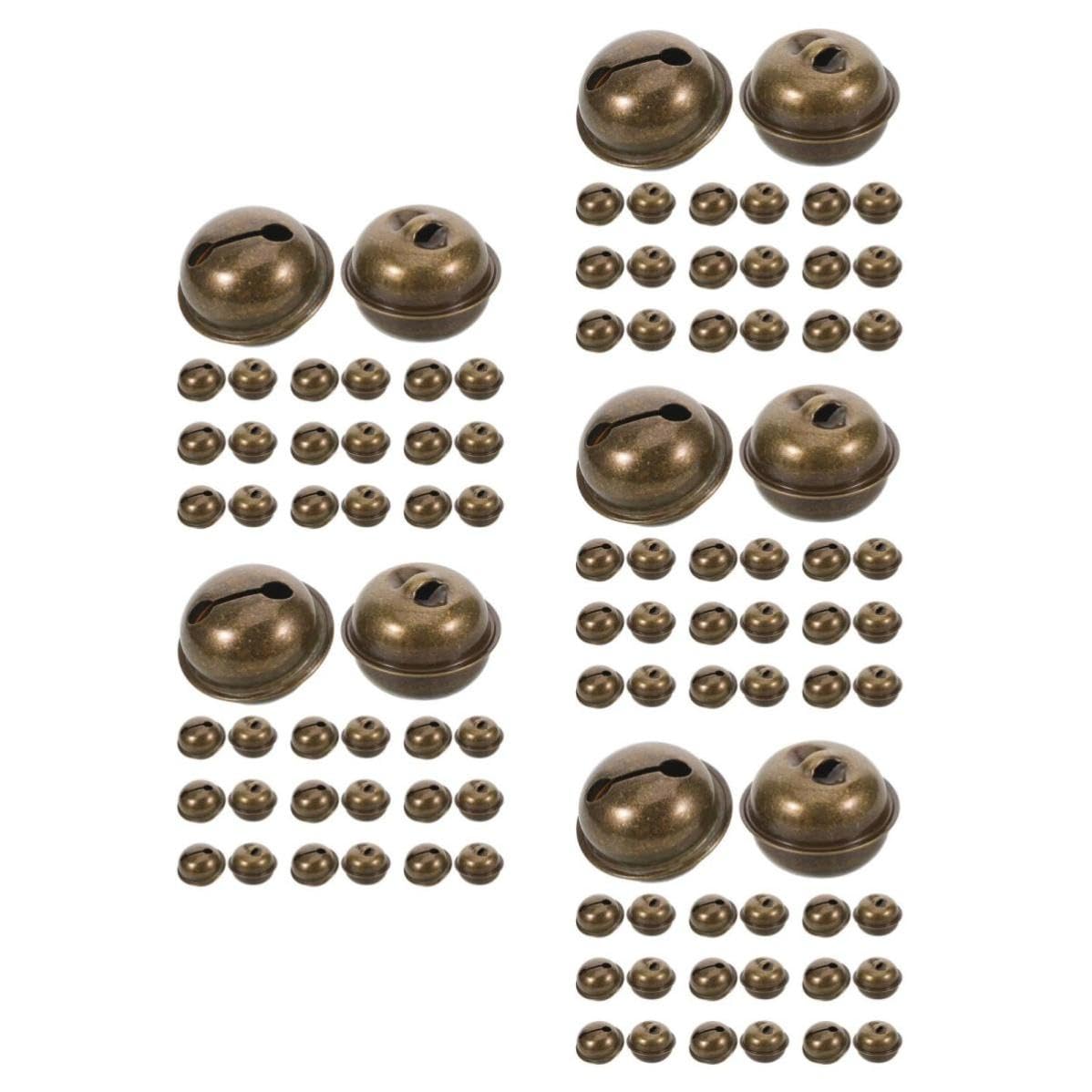 Toyvian 150 Piezas Campana Decorativa Pequeña de Hierro Dorado, Estilo