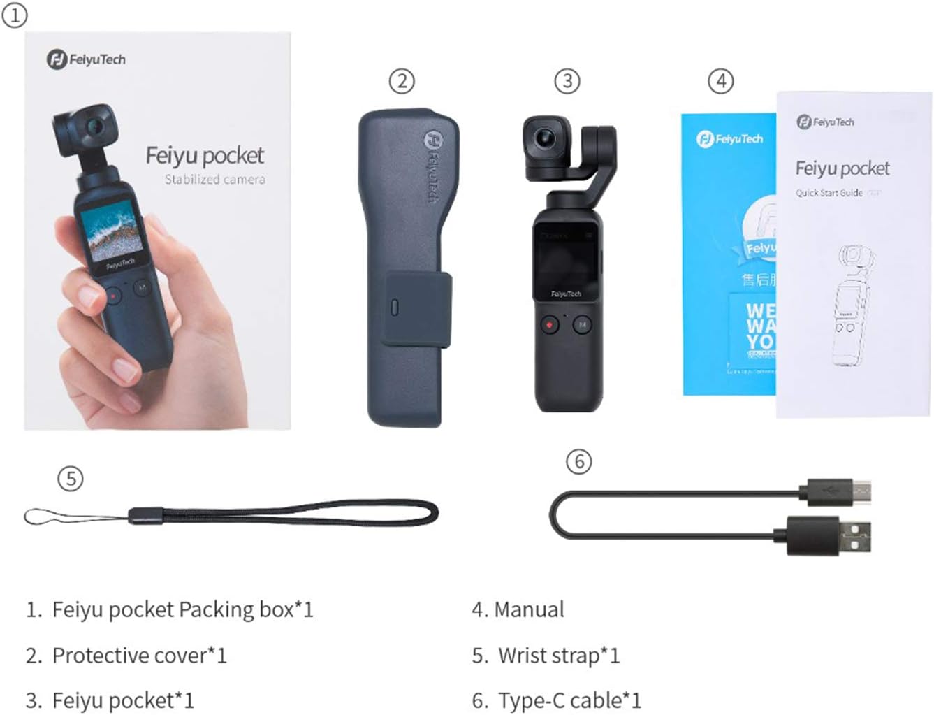 Exсluѕіvе Dіѕсоunt 70% Prісе Feiyutech Pocket Camera 3-Axis Handheld Gimbal Camera Stabilizer 4K HD Built-in Wi-Fi Control 120° Wide Angle Smart Track