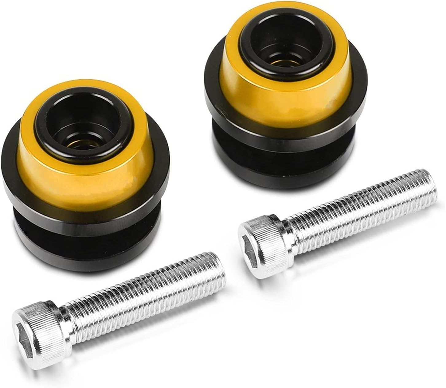 Motorcycle 6MM CNC Aluminum Swingarm Spools Stand Screws Slider for Yamaha YZF R6 1999 2000 2001 2002 2003 2004 2005-2019 Swing Arm Bracket Screw (Color : Black)