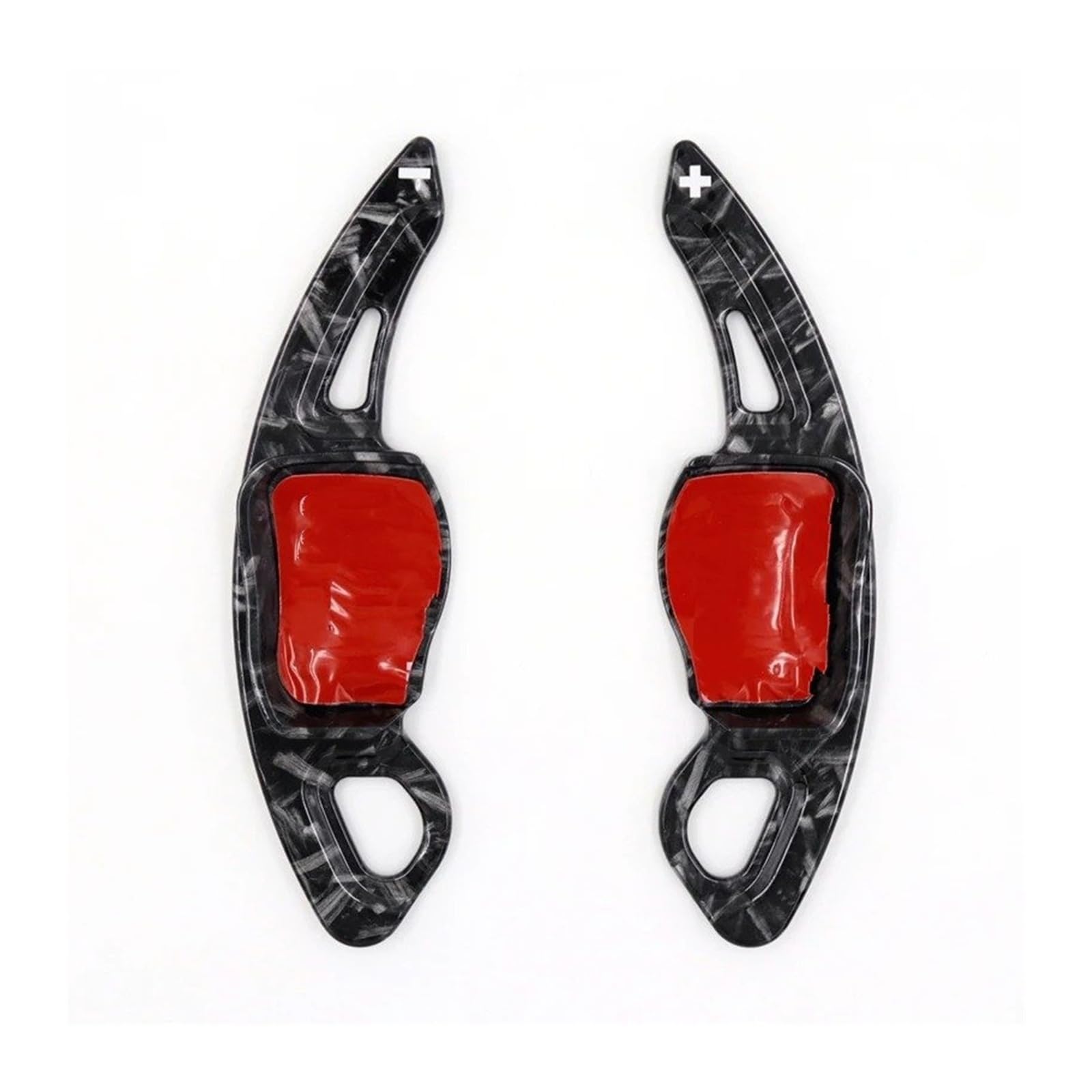 Plmnhss Forged Carbon Look Car Steering Wheel Shift Paddle Blade For Skoda For Octavia For A7 Vmk3 For 5E For Rs For Vrs For Superb For Scala For Karoq For Kodiaq 2015-2018 Wheel Abs Shift Paddle(Forged Carbon Look)