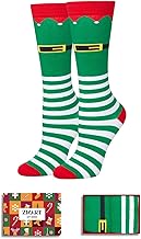 Zmart Christmas Gift for Kids - Xmas Elf Stocking Stuffer Gingerbread Socks
