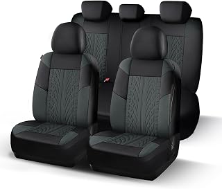HChengkikz Car Seat Cover, Cloth and Washable (Black + Darkgray)