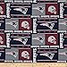 Fabric Traditions NFL Wide Cotton Broadcloth New England Patriots Patchwork Blue/Red Fabric by The Yard,
