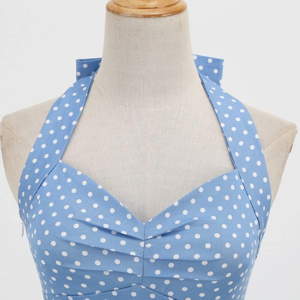 Women's Vintage Floral Flared A-Line Swing Casual Party Dresses 1950s Retro Sleeveless Homecoming Dresses - Image 2