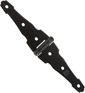 National Hardware N109-036 HingeStrap4 Blk, 4 Inch, Black