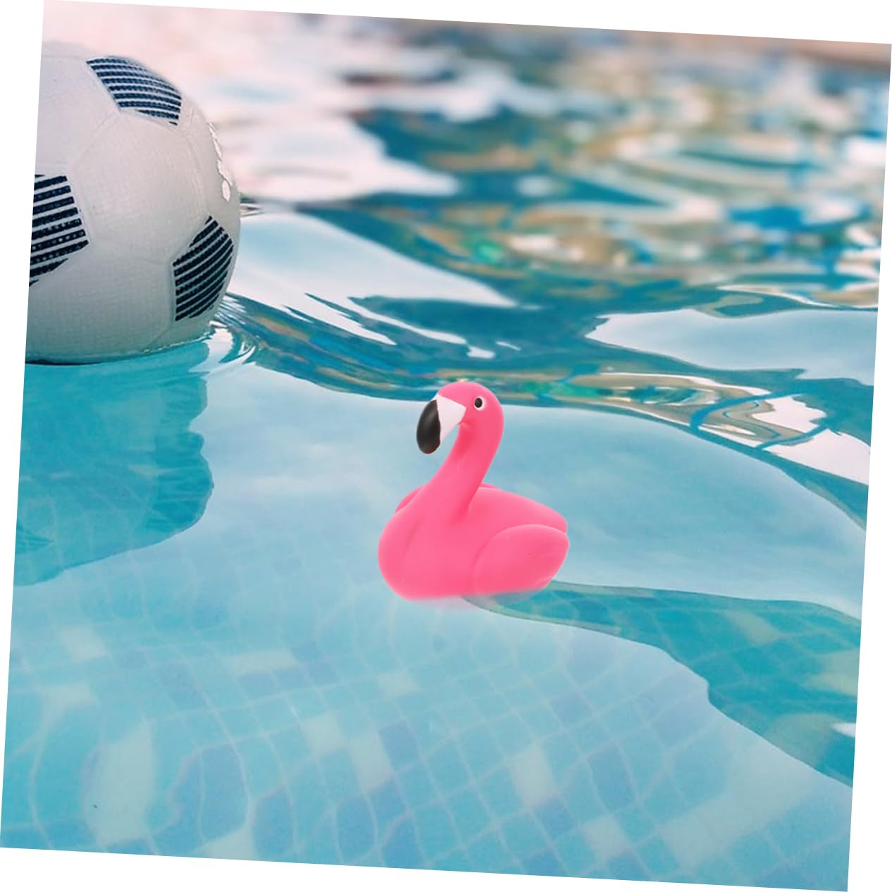 Yardwe 2pezzi Termometro Galleggiante Per Forma Di Fenicottero e Per Piscine Spa e Acquari Misurazione Sicura e Facile Design Compatto e Leggero Per Esterni e Interni